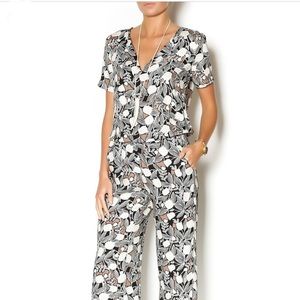 Ella moss floral jumpsuit